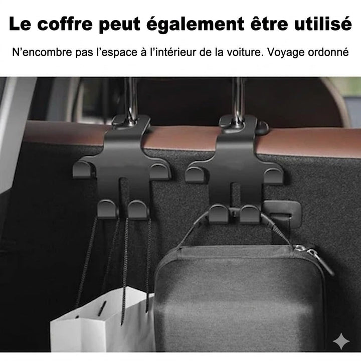 Drivette™ — Support téléphone voiture multifonction crochets appuie-tête discret et pratique