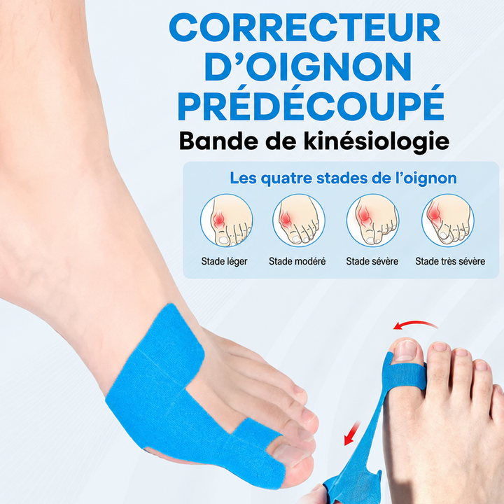 Comforté™ — Correcteur oignon pré-découpé tape kinésiologie confort actif
