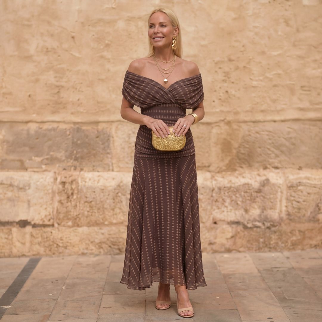 Sienna | Robe fluide géométrique
