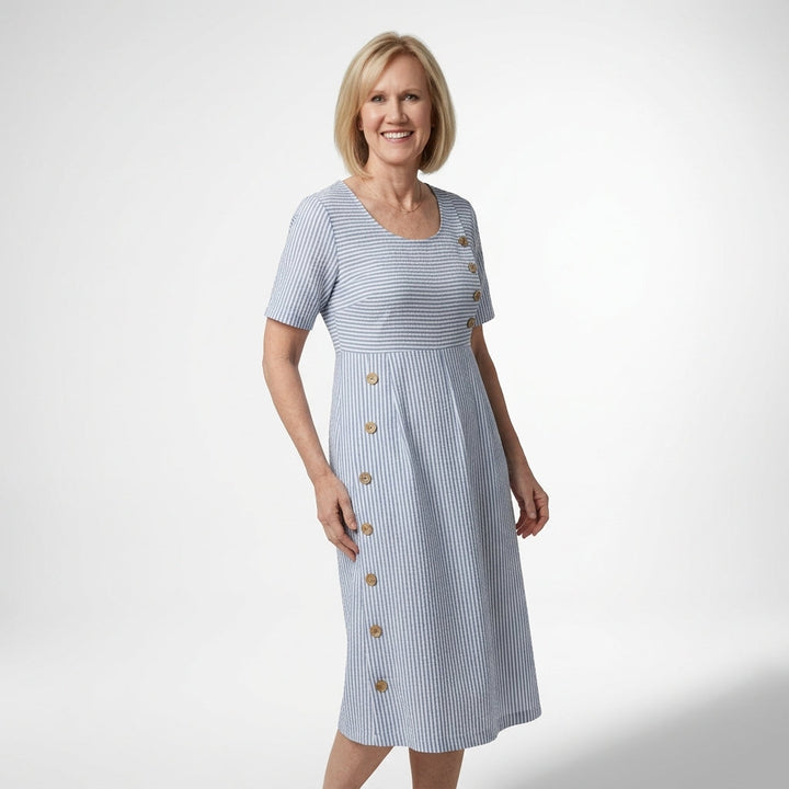 Anela - Robe Midi Décontractée