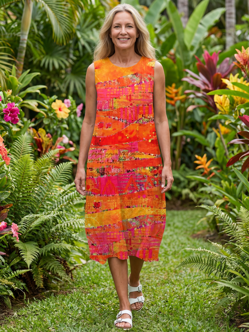 Leilani - Robe Midi Décontractée