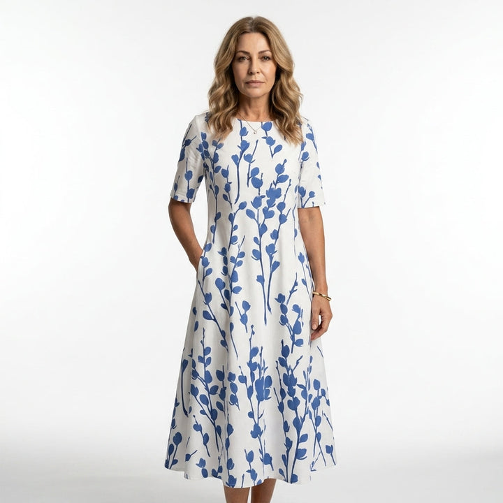 Miles - Robe Midi Florale Décontractée