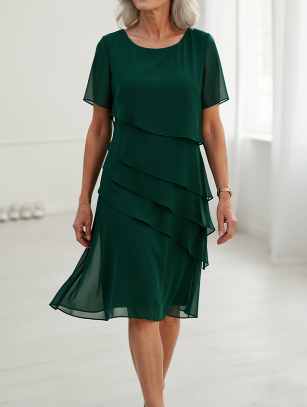 Juliette – Robe élégante et fluide avec volants