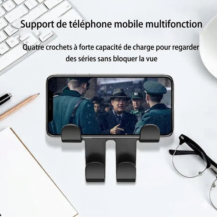 Drivette™ — Support téléphone voiture multifonction crochets appuie-tête discret et pratique