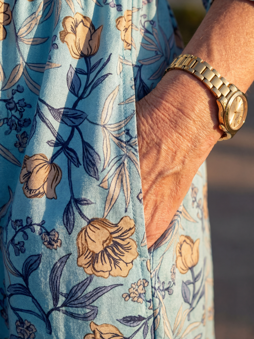Halia - Robe Midi Fleurie Décontractée