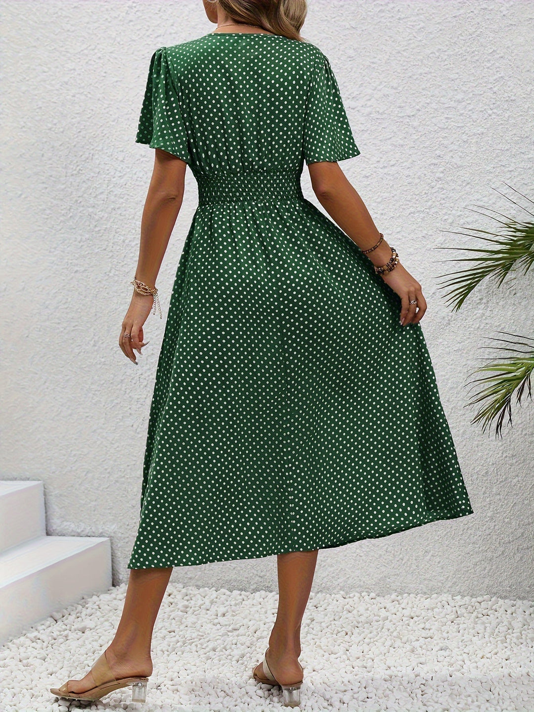 La Scintilla | Robe Élégante Pois Élisa