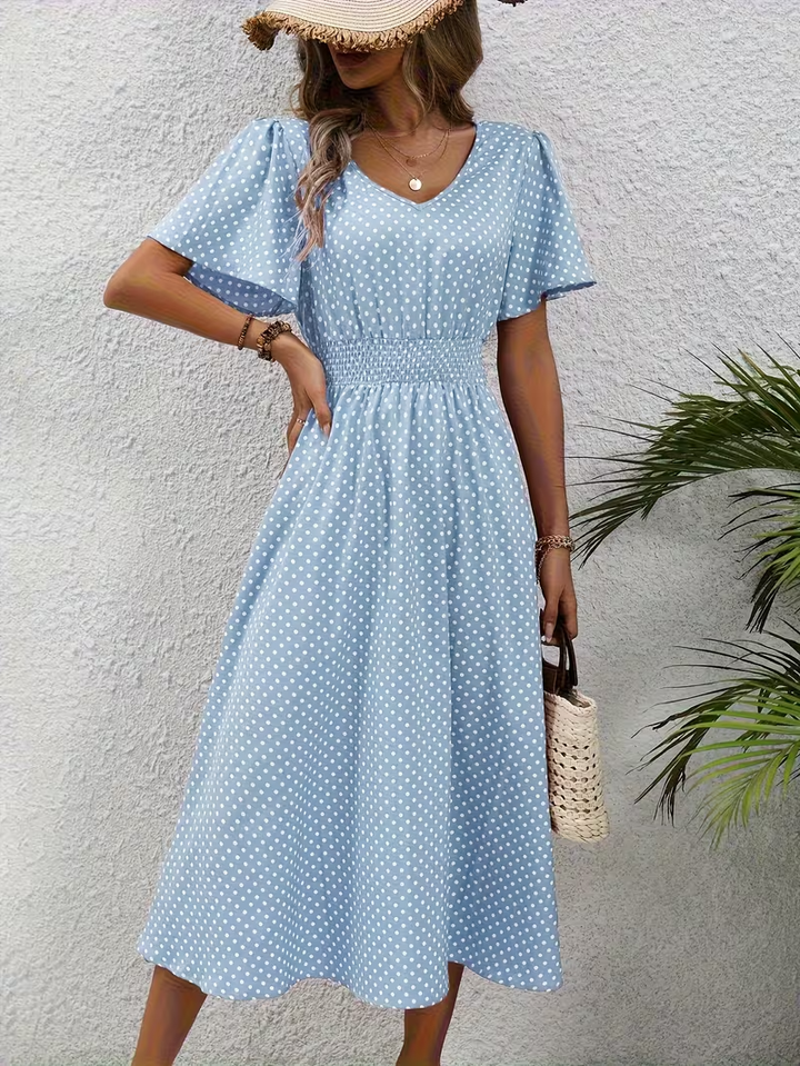 La Scintilla | Robe Élégante Pois Élisa