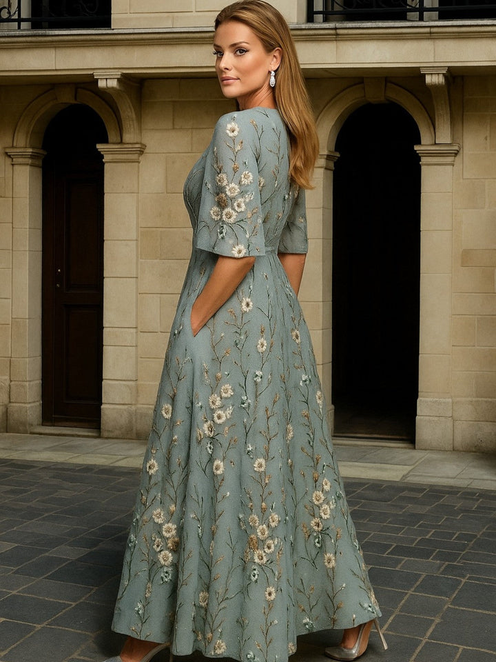 La Scintilla | Robe Longue Élégance Botanique