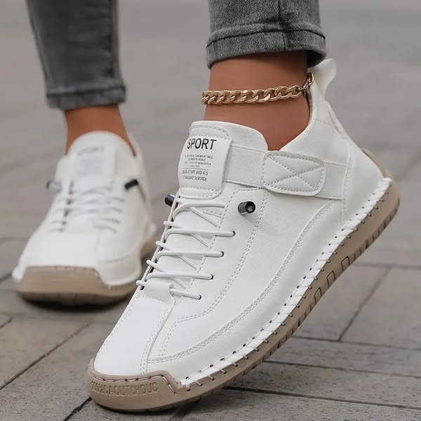 Gisela - Chaussures orthopédiques confortables effet cuir
